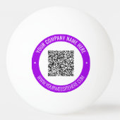 Uw QR-code Ping Pong Ball Voorbeeld Aangepaste tek (Voorkant)