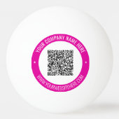 Uw QR-code Ping Pong Ball Voorbeeld Aangepaste tek (Achterkant)