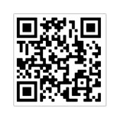 Uw QR-code plus bedrijfsgegevens Rubber Stamp Rubberstempel (Afrduk)