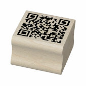 Uw QR-code plus bedrijfsgegevens Rubber Stamp Rubberstempel