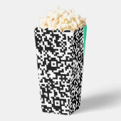 Uw QR-code Popcorn Box voorbeeld Bedankdoosjes (Popped)