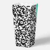 Uw QR-code Popcorn Box voorbeeld Bedankdoosjes (Voorkant)