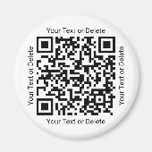 Uw QR Code Professionele Zaken Moderne Ronde Magneet (Voorkant)