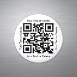 Uw QR Code Professionele Zaken Moderne Ronde Magneet<br><div class="desc">Bevorder uw zaken aan potentiële klanten met moderne en professionele code QR ronde magneten. Al tekst op deze sjabloon is eenvoudig te personaliseren of te schrappen. Met de scannbare code kunnen klanten uw bedrijfswebsite online vinden en verbinding maken met uw internet en sociale netwerken. Het ontwerp kenmerkt een basiswitte achtergrond,...</div>