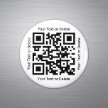 Uw QR Code Professionele Zaken Moderne Ronde Magneet<br><div class="desc">Bevorder uw zaken aan potentiële klanten met moderne en professionele code QR ronde magneten. Al tekst op deze sjabloon is eenvoudig te personaliseren of te schrappen. Met de scannbare code kunnen klanten uw bedrijfswebsite online vinden en verbinding maken met uw internet en sociale netwerken. Het ontwerp kenmerkt een basiswitte achtergrond,...</div>