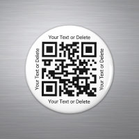 Uw QR Code Professionele Zaken Moderne Ronde