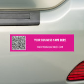 Uw QR-code promotionele bumpersticker sjabloon (Op auto)