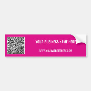 Uw QR-code promotionele bumpersticker sjabloon