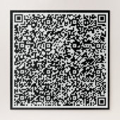 Uw QR Code Puzzel Gift met Special Scan Bericht (Horizontaal)