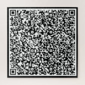 Uw QR Code Puzzel Gift met Special Scan Bericht (Verticaal)