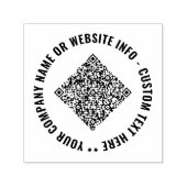 Uw QR Code Ronde Stempel Voorbeeld met aangepaste  (Design)