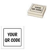 Uw QR Code Rubber Stempel (Gestempeld)