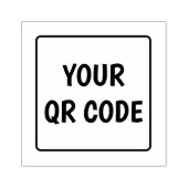 Uw QR Code Rubber Stempel (Afrduk)