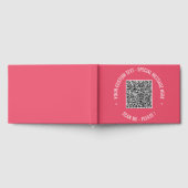 Uw QR-code Scan Aangepaste tekst en kleur gastenbo Gastenboek (Volledig)