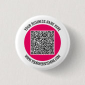 Uw QR Code Scan Aangepaste Tekst en Kleuren Button (Voorkant)