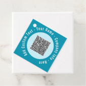 Uw QR Code Scan Aangepaste Tekst en Kleuren Cadeau Bedankjes Labels (In situ)