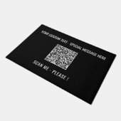 Uw QR Code Scan Aangepaste Tekst en Kleuren Deurma Deurmat (Schuin)
