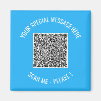 Uw QR Code Scan Aangepaste Tekst Verrassingsmagnee