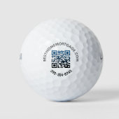 Uw QR Code Scan Company Website Telefoon Golfballen (Voorkant)