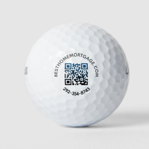 Uw QR Code Scan Company Website Telefoon Golfballen