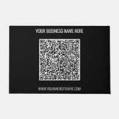 Uw QR-code scan en aangepaste tekst bedrijfsdeurma Deurmat (Voorkant)