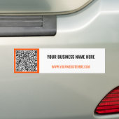 Uw QR-code scan- en aangepaste tekst-bumpersticker Bumpersticker (Op auto)