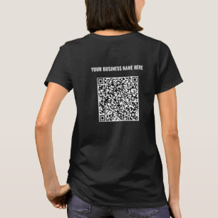 Uw QR Code Scan en Custom Text Business T-Shirt