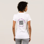 Uw QR Code Scan Info Aangepaste Tekst Grappig T-sh T-shirt (Achterkant volledig)