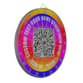 Uw QR Code Scan Info Dart Board met Aangepaste Tek Dartbord (Voorkant Links)