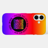Uw QR Code Scan Info en Aangepaste Tekst iPhone Ca Case-Mate iPhone Case (Achterkant (horizontaal))