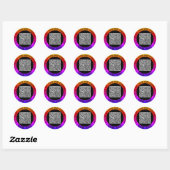 Uw QR Code Scan Info en Aangepaste Tekst Sticker (Vel)