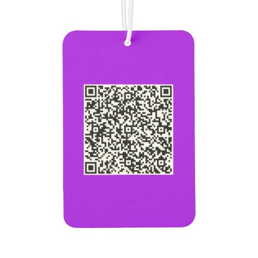 Uw QR Code Scan Info Gepersonaliseerde Luchtverfri Luchtverfrisser (Achterkant)