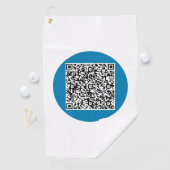 Uw QR Code Scan Info Golf Towel Aangepaste Kleuren Golfhanddoek (Insitu)