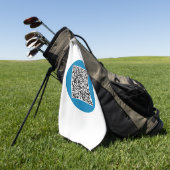Uw QR Code Scan Info Golf Towel Aangepaste Kleuren Golfhanddoek (Groen)