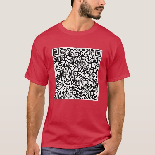 Uw QR Code Scan Info Grappig T-shirt cadeau (Voorkant)