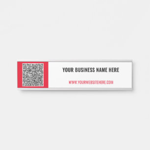 Uw QR-code Scan Info Naam Deurteken Kies Kleur Deurbordje
