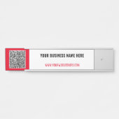 Uw QR-code Scan Info Naam Deurteken Kies Kleur Deurbordje (Voorkant)