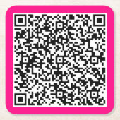 Uw QR-code Scan Info Paper Onderzetter Kies kleure (Voorkant)