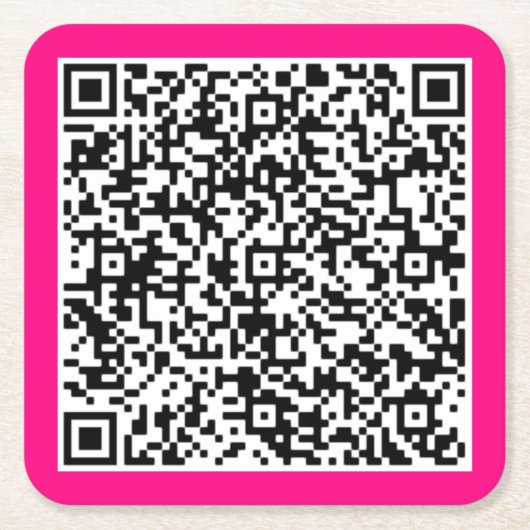 Uw QR-code Scan Info Paper Onderzetter Kies kleure (Voorkant)