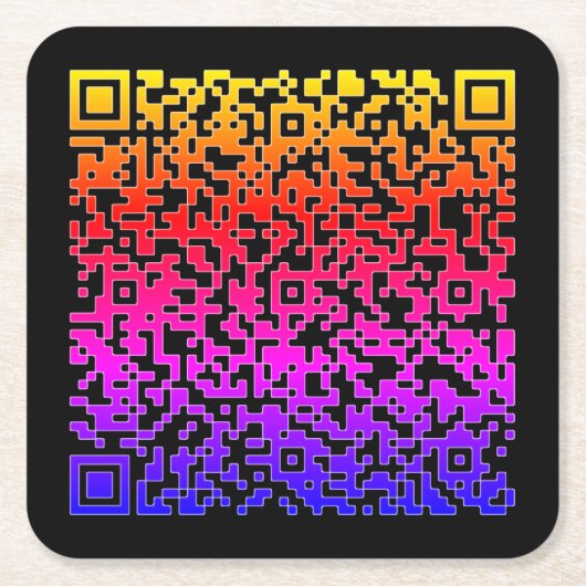Uw QR Code Scan Info Papier Onderzetter Sjabloon (Voorkant)