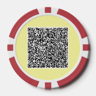 Uw QR Code Scan Info Poker Chips Kies kleuren