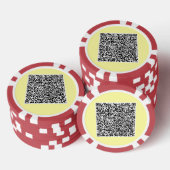 Uw QR Code Scan Info Poker Chips Kies kleuren (Opstapeling)