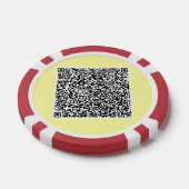 Uw QR Code Scan Info Poker Chips Kies kleuren (Enkel)