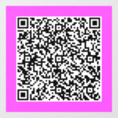 Uw QR Code Scan Info Promotievenster Cling Raamsticker (Vel)