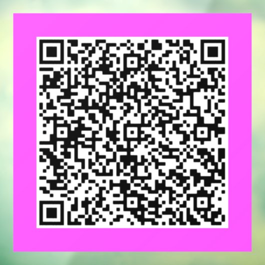Uw QR Code Scan Info Promotievenster Cling Raamsticker (Vel 3)