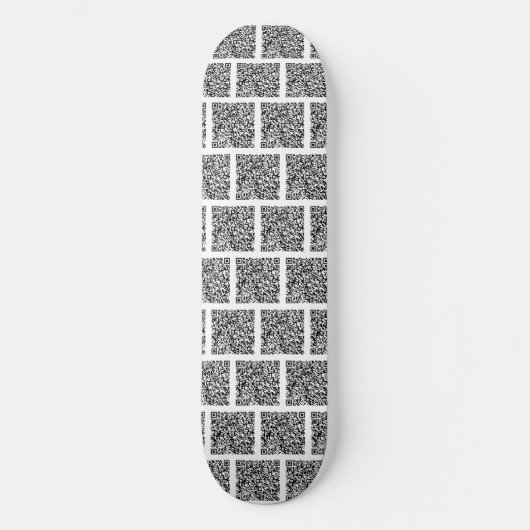 Uw QR Code Scan Info Skateboard Voorbeeld (Voorkant)