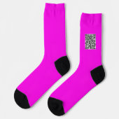 Uw QR-code scan info sokken aangepaste kleuren (Links)