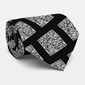 Uw QR Code Scan Info Stropdas met aangepaste kleur (Opgerold)