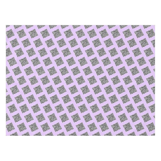 Uw QR Code Scan Info Tafelkleed - Kies kleuren (Voorkant (Horizontaal))