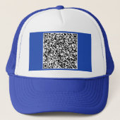 Uw QR Code Scan Info Trucker Hoed Kies Kleur Trucker Pet (Voorkant)